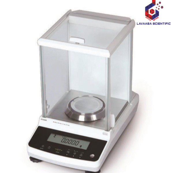 High-precision analytical balance for accurate laboratory weighing.