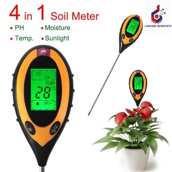 Digital Soil Moisture & pH Meter by Top Cloud – Accurate device for measuring soil moisture content and pH levels to optimize plant growth.