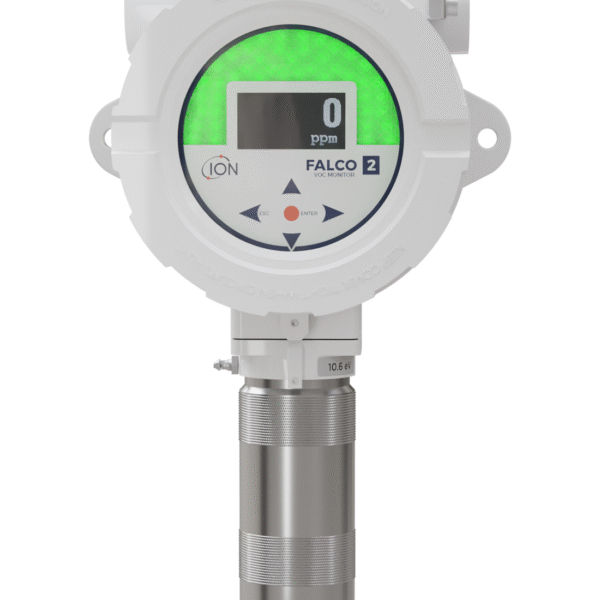 Falco 2 Pumped Fixed VOC Gas Detector by Ion Science – Advanced fixed system for continuous detection of volatile organic compounds (VOCs) in industrial settings.