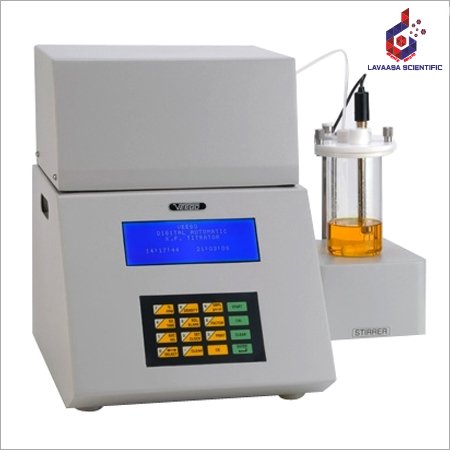 Karl Fischer Titrator for accurate moisture analysis in laboratory applications.