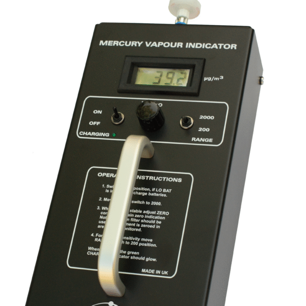 MVI Portable Mercury Vapour Indicator by Ion Science – Compact device for detecting mercury vapour in the air for environmental and industrial safety.