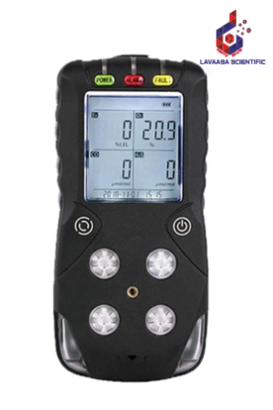 Portable 4-Gas Detectors – Compact devices for detecting multiple gases including oxygen, carbon monoxide, hydrogen sulfide, and combustible gases.