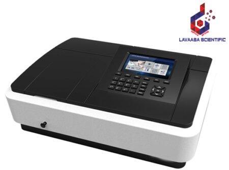 UV-Vis Spectrophotometer for precise wavelength analysis in laboratory applications.