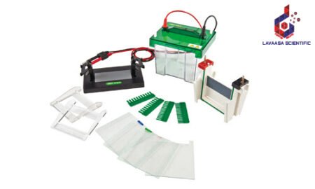 Vertical Electrophoresis System by Junyi – Advanced tool for protein and nucleic acid separation in laboratory applications.